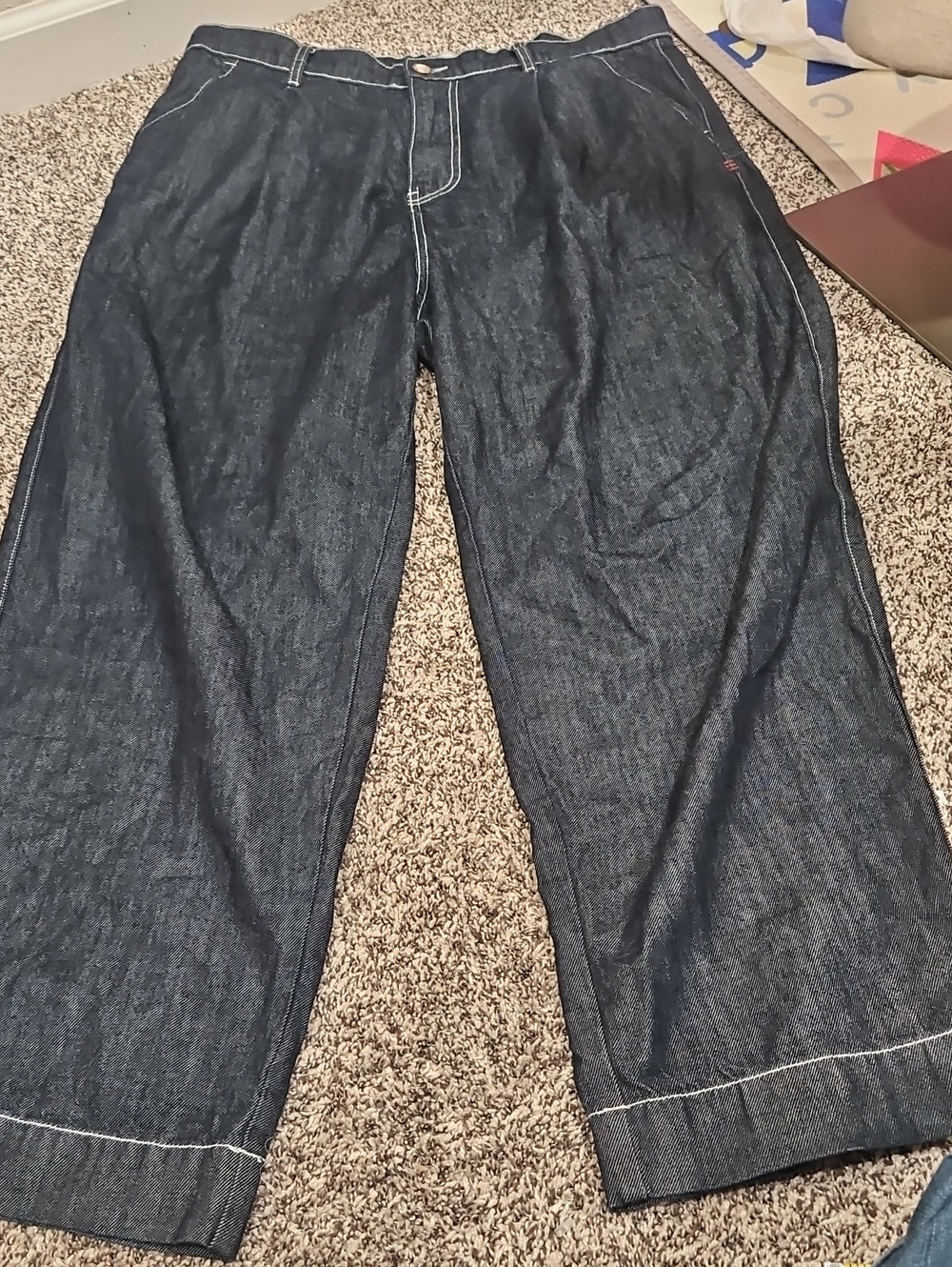 BDG Relaxed Straight Dark Blue Denim Jeans